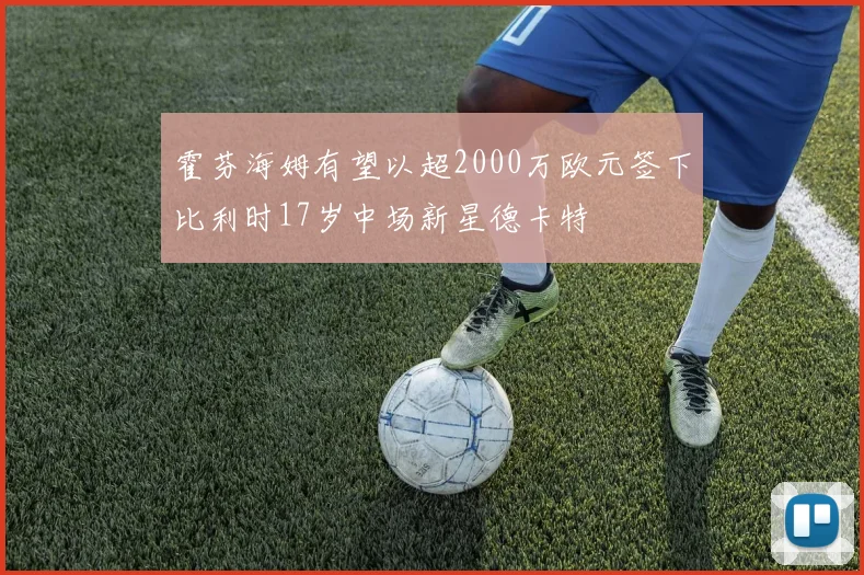 霍芬海姆有望以超2000万欧元签下比利时17岁中场新星德卡特